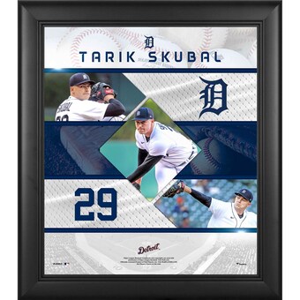 Detroit Tigers Tarik Skubal Fanatics Authentic Framed 15" x 17" Stitched Stars Collage