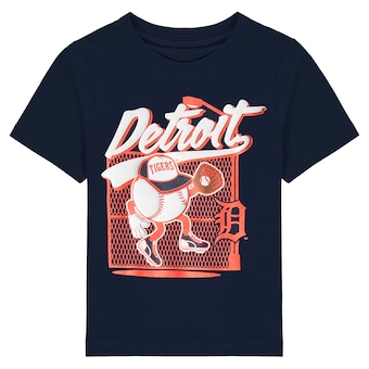 Toddler Detroit Tigers Navy On the Fence T-Shirt