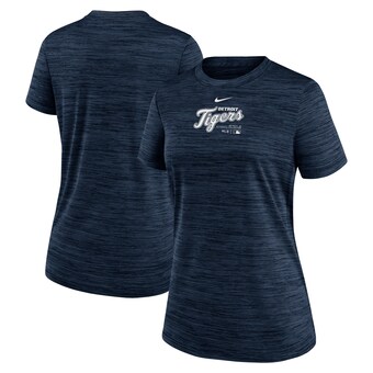 Women's Detroit Tigers Nike Navy Authentic Collection Velocity Performance T-Shirt