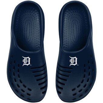 Youth Detroit Tigers FOCO Navy Sunny Day Clogs