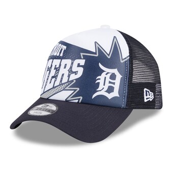 Youth Detroit Tigers New Era Navy Boom 9FORTY Adjustable Hat