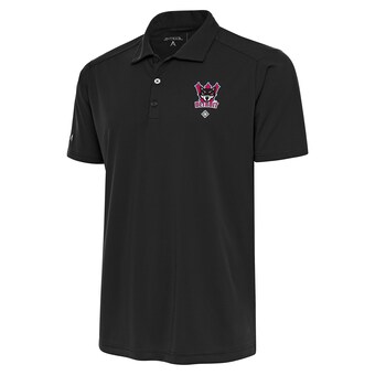 Men's Detroit Wolves Antigua Charcoal Big & Tall Tribute Polo