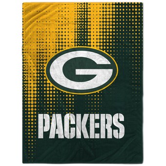 Green Bay Packers 60'' x 80'' Half Tone Drip Flannel Fleece Blanket
