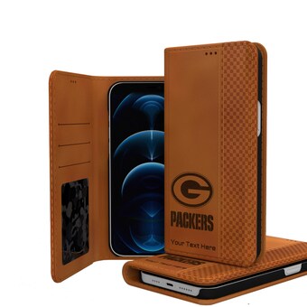 Green Bay Packers Personalized Burn Design iPhone Folio Case