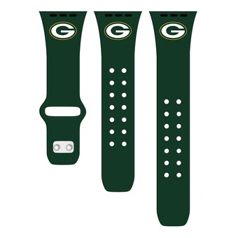 Green Bay Packers Green Logo Silicone Apple Watch Band