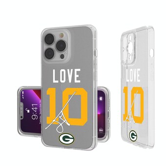 Green Bay Packers Jordan Love Keyscaper iPhone Clear Case