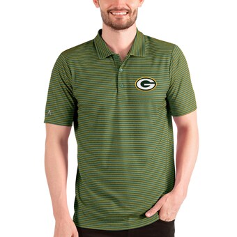 Men's Green Bay Packers Antigua Green Esteem Polo