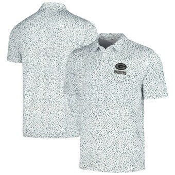 Men's Green Bay Packers Antigua White/Green Motion Polo