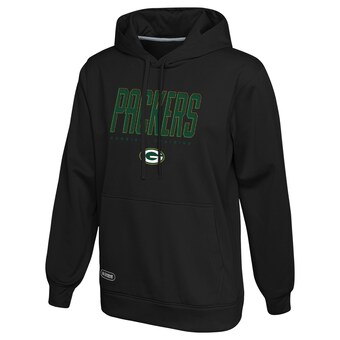 Men's Green Bay Packers Black Combine Authentic Pullover Hoodie