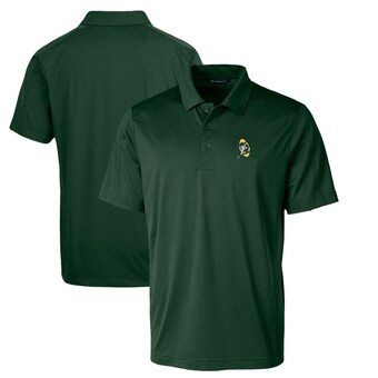 Men's Green Bay Packers Cutter & Buck Green Throwback Logo Prospect Textured Stretch Polo