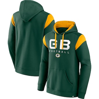 Men's Green Bay Packers Fanatics Green Call The Shot Pullover Hoodie