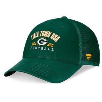 Men's Green Bay Packers Fanatics Green Timeout Trucker Adjustable Hat