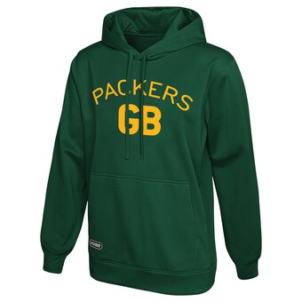 Men's Green Bay Packers Green Combine Authentic Retro Logo Pullover Hoodie