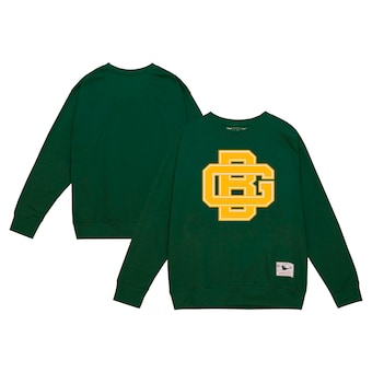 Men's Green Bay Packers Mitchell & Ness Green Basic Fleece Pullover Sweatshirt