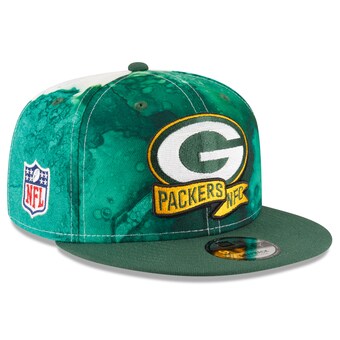 Men's Green Bay Packers New Era  2022 Sideline 9FIFTY Ink Dye Snapback Hat