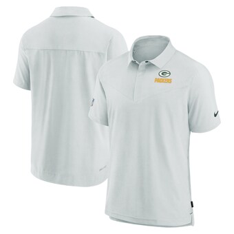 Men's Green Bay Packers Nike Gray Sideline Lockup Performance Polo