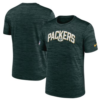 Men's Green Bay Packers Nike Green Sideline Velocity Athletic Stack Performance T-Shirt