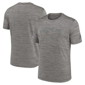 Men's Green Bay Packers Nike Heather Charcoal 2023 Sideline Alternate Logo Performance T-Shirt