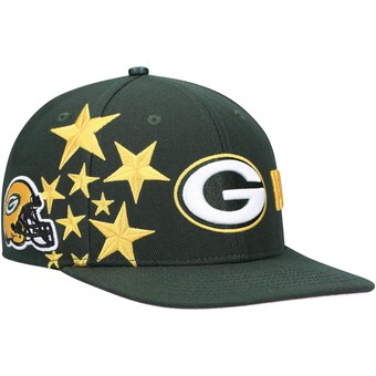 Men's Green Bay Packers Pro Standard Green Stars Snapback Hat