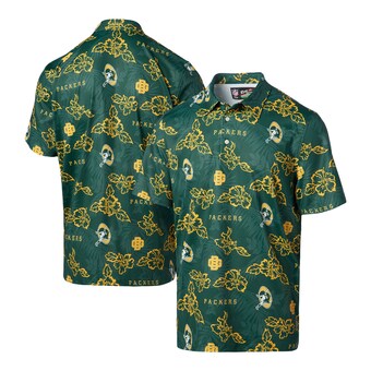 Men's Green Bay Packers Reyn Spooner Green Throwback Pua Performance Polo