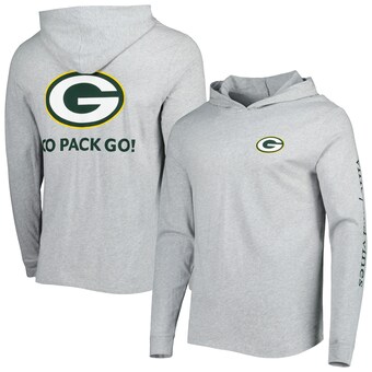 Men's Green Bay Packers Vineyard Vines Heathered Gray Local Long Sleeve Hoodie T-Shirt