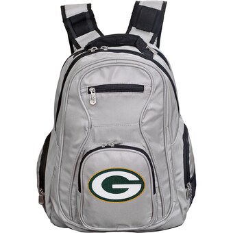 Green Bay Packers MOJO Gray Premium Laptop Backpack