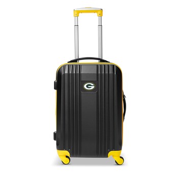Green Bay Packers MOJO Yellow 21" Hardcase Two-Tone Spinner Carry-On