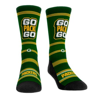 Green Bay Packers Rock Em Socks Team Slogan Crew Socks