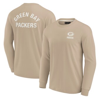 Unisex Green Bay Packers Fanatics Khaki Elements Super Soft Long Sleeve T-Shirt