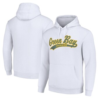 Unisex Green Bay Packers Starter White Tailsweep Pullover Hoodie