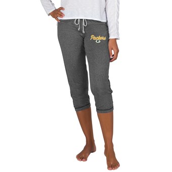 Women's Green Bay Packers Concepts Sport Charcoal Quest Knit Capri Pants