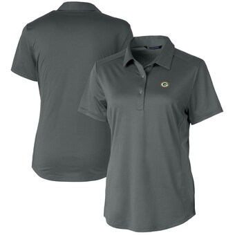 Women's Green Bay Packers Cutter & Buck Steel Prospect Textured Stretch Polo