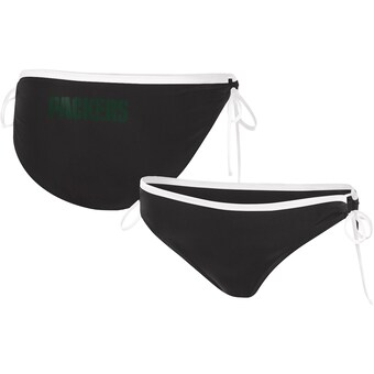 Women's Green Bay Packers G-III 4Her by Carl Banks Black Perfect Match Bikini Bottom