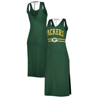 Women's Green Bay Packers G-III 4Her by Carl Banks Green Training V-Neck Maxi Dress