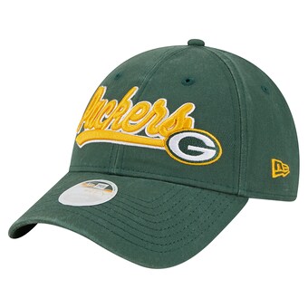 Women's Green Bay Packers New Era  Green Cheer 9FORTY Adjustable Hat