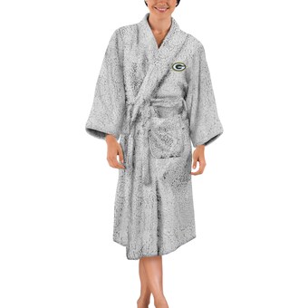 Women's Green Bay Packers The Northwest Group Gray Sherpa Bathrobe