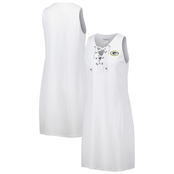 Women's Green Bay Packers Tommy Bahama White Island Cays Lace-Up Dress