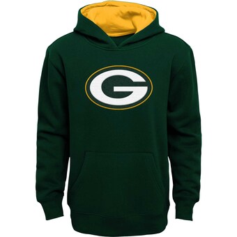 Youth Green Bay Packers Green Prime Pullover Hoodie