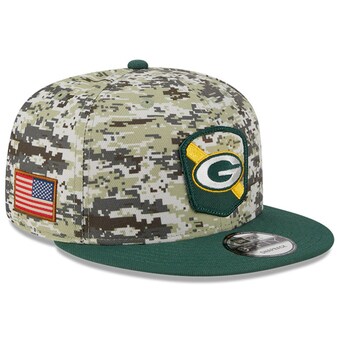 Youth Green Bay Packers  New Era Camo/Green 2023 Salute To Service 9FIFTY Snapback Hat