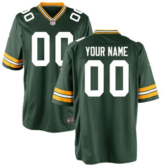 Youth Green Bay Packers Nike Green Custom Game Jersey