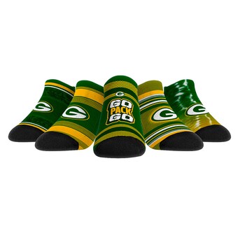 Youth Green Bay Packers Rock Em Socks Super Fan Five-Pack Low-Cut Socks Set