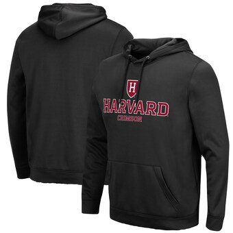 Harvard Crimson Colosseum Lantern Pullover Hoodie - Black