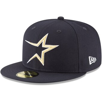 Men's Houston Astros New Era Navy Cooperstown Collection Wool 59FIFTY Fitted Hat