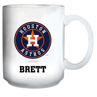 Houston Astros White 15oz. Personalized Mug