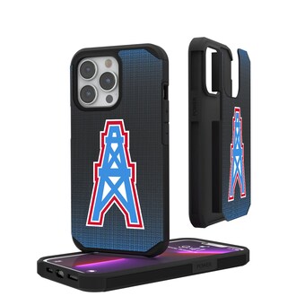 Houston Oilers Linen Logo iPhone Rugged Case