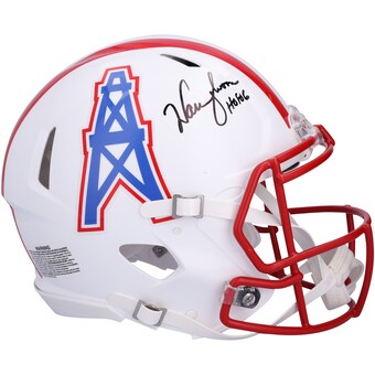 Warren Moon Houston Oilers Autographed Fanatics Authentic 1981-1998 Speed Authentic Helmet with "HOF 06" Inscription