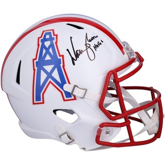 Warren Moon Houston Oilers Autographed Fanatics Authentic 1981-1998 Speed Replica Helmet with "HOF 06" Inscription