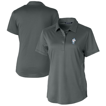 Women's Houston Oilers Cutter & Buck Steel Throwback Logo Prospect Textured Stretch Polo