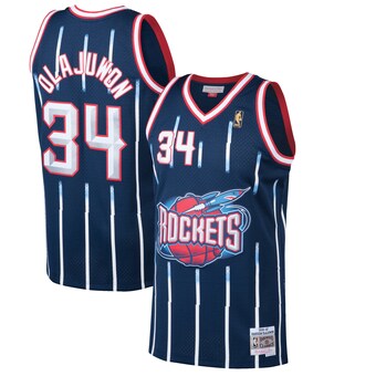 Hakeem Olajuwon Houston Rockets Mitchell & Ness 1996/97 Hardwood Classics Swingman Jersey - Navy