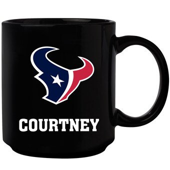 Black Houston Texans 11oz. Personalized Mug